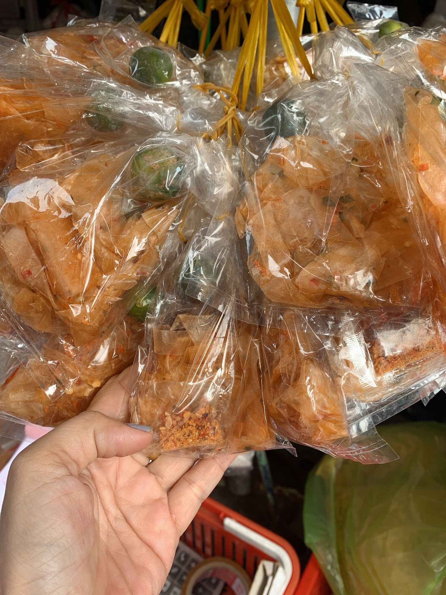 Bánh dẽo tôm sợi vò 10b/sâu