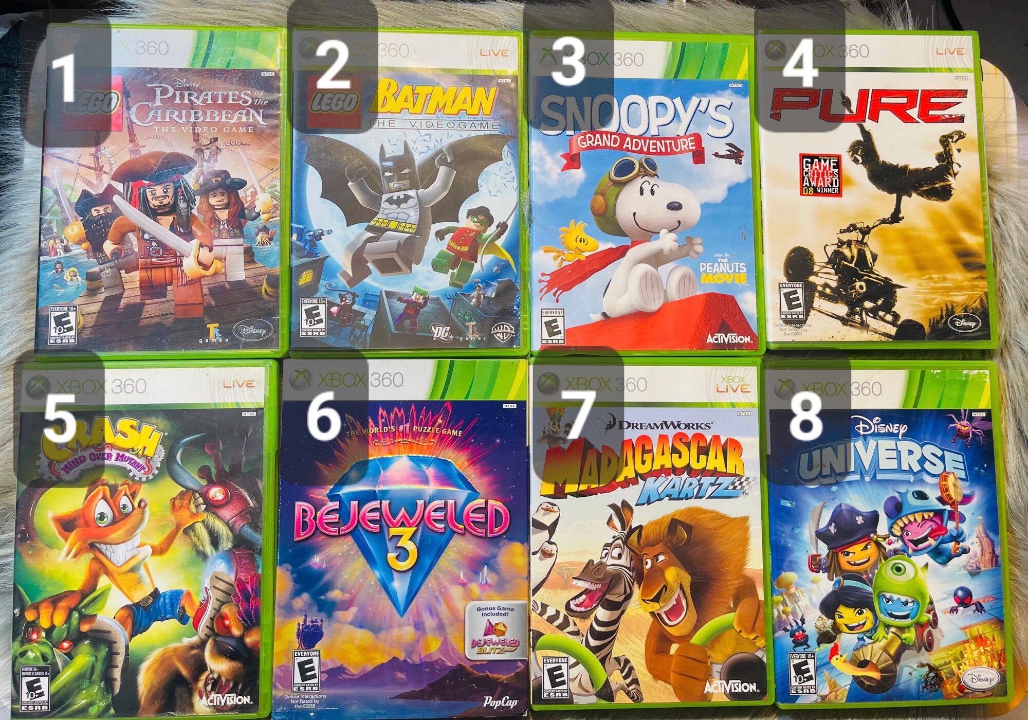 Đĩa game xbox 360 : số 7