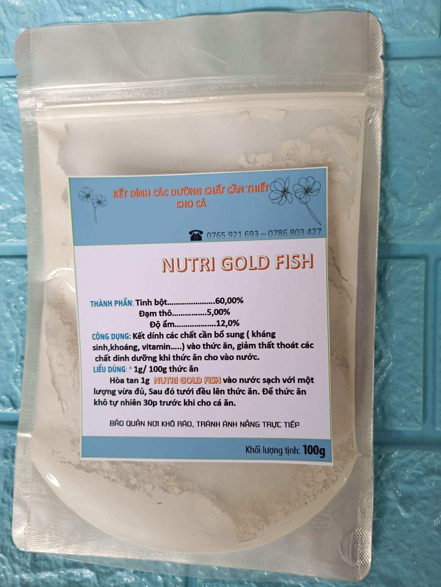 100g Chất kết dính thức ăn cá cảnh