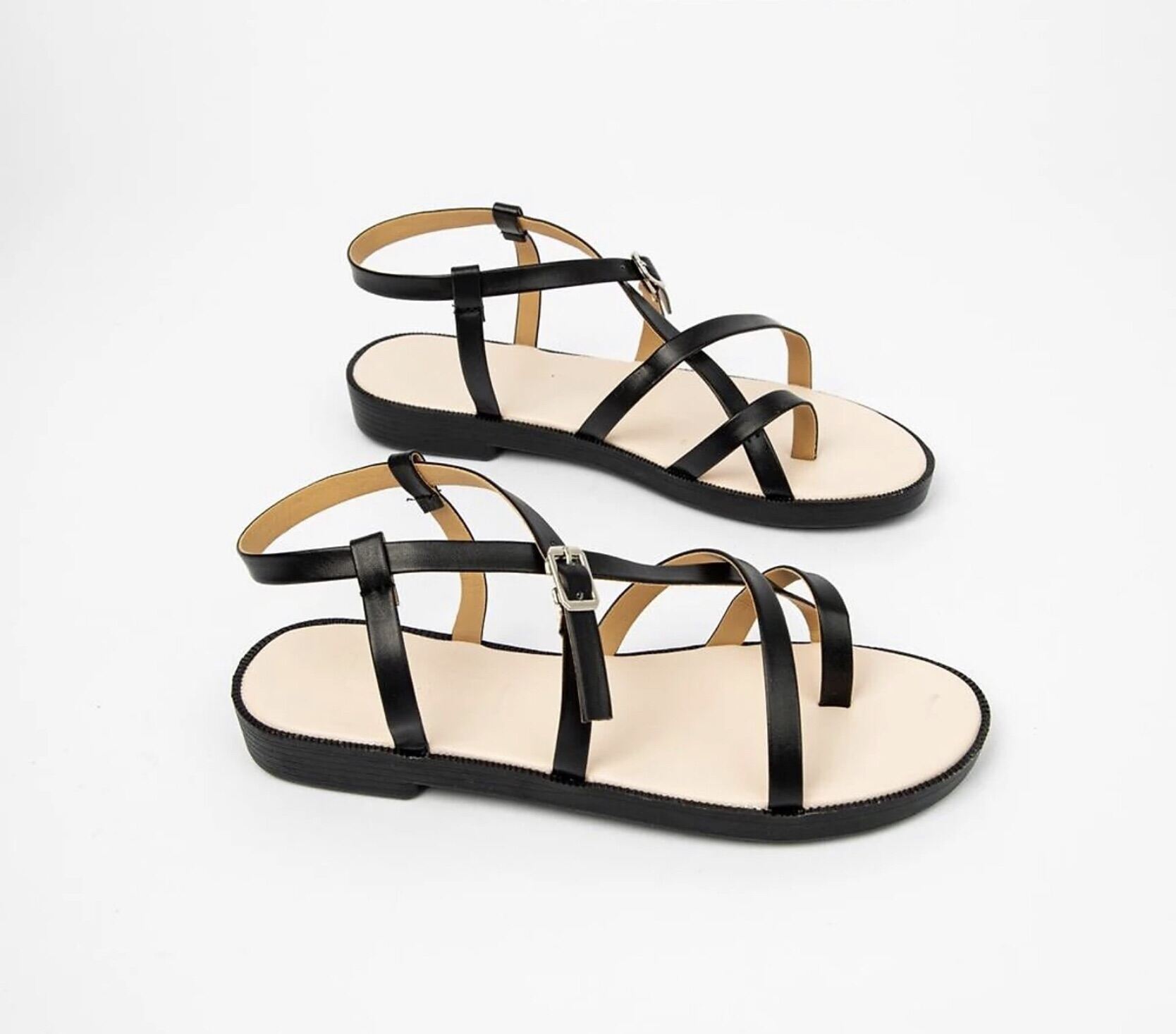 Giày Sandal Xỏ Ngón MWC 2588 [ Chất Liệu Da Cao Cấp - chống trượt ] - màu đen