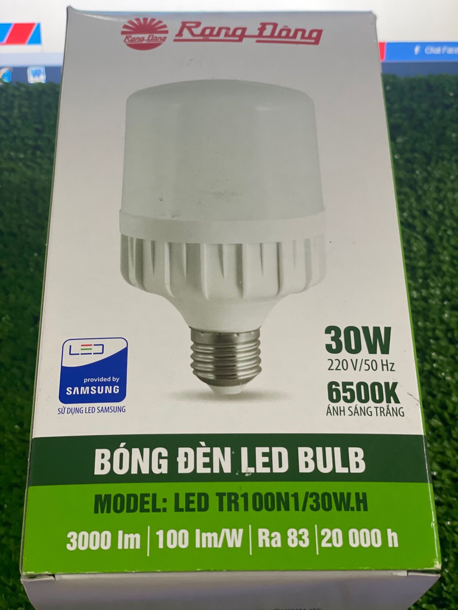 Bóng Led Trụ Rạng Đông 30w 6500k E27 220V