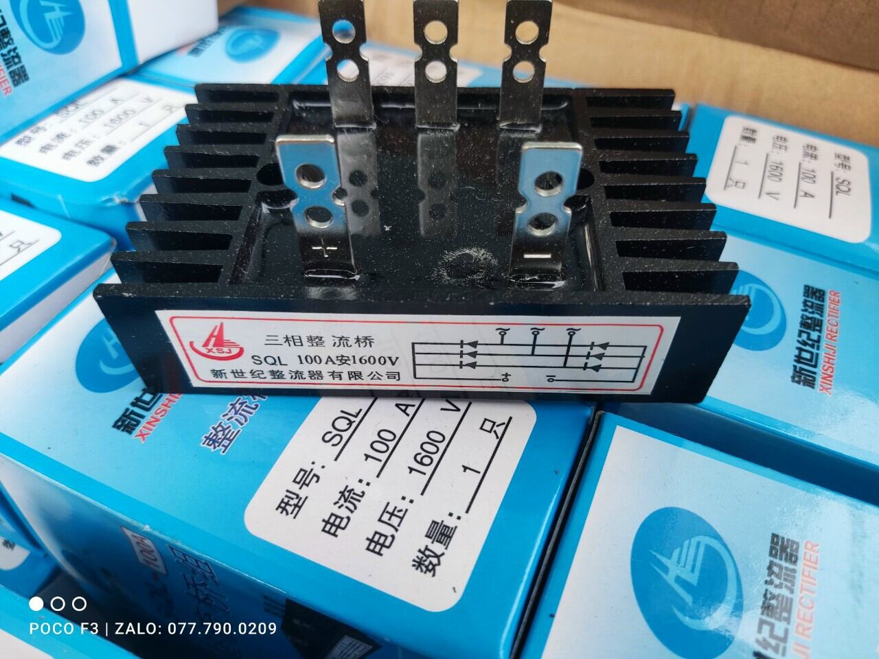 Cầu diode 5 chân 100a-1200v 3 pha