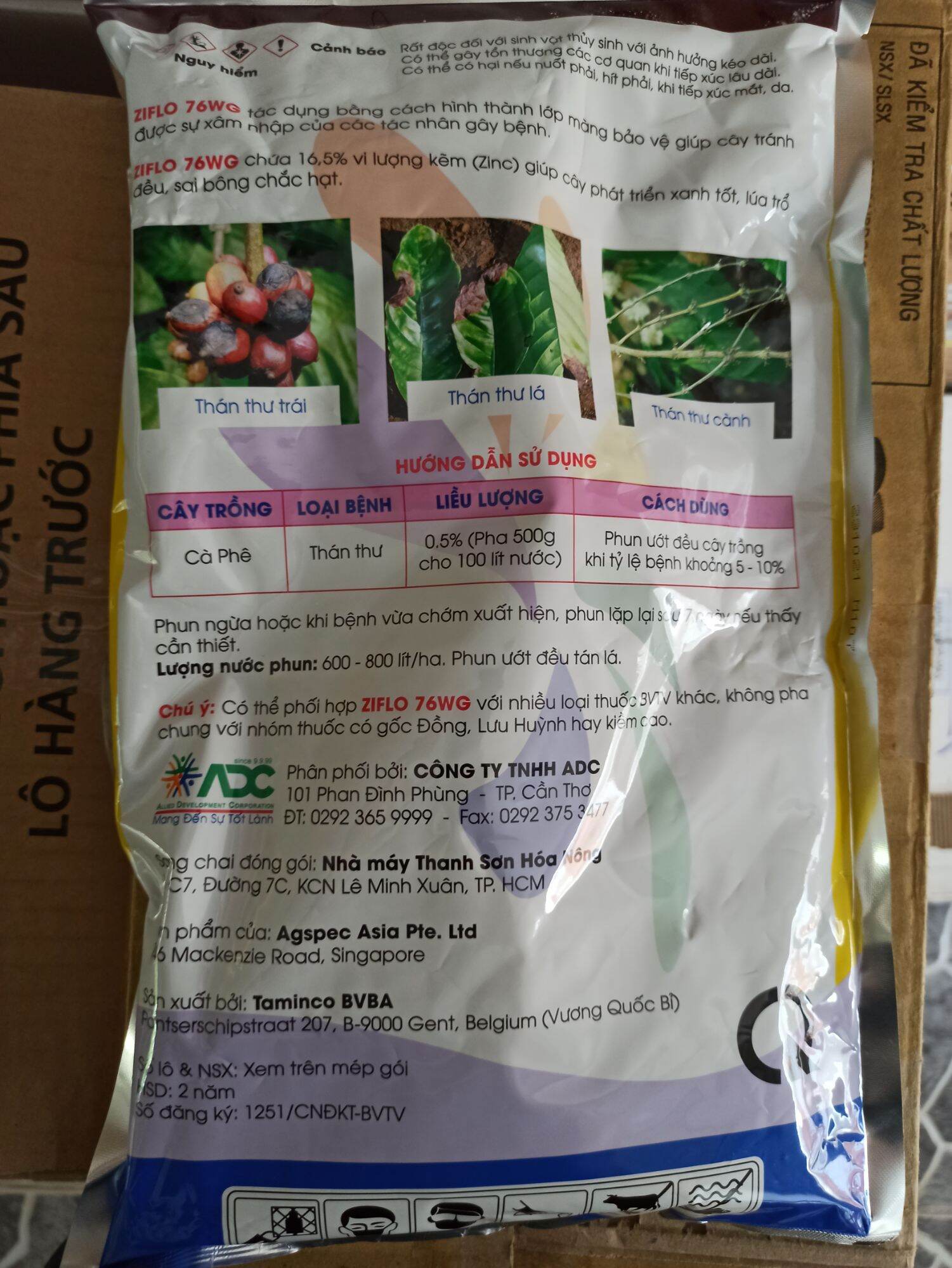 thuốc trừ bệnh Ziflo 1kg