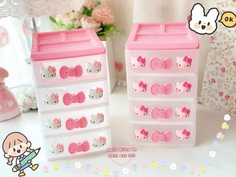 Hộp đựng trang sức phụ kiện Hello Kitty