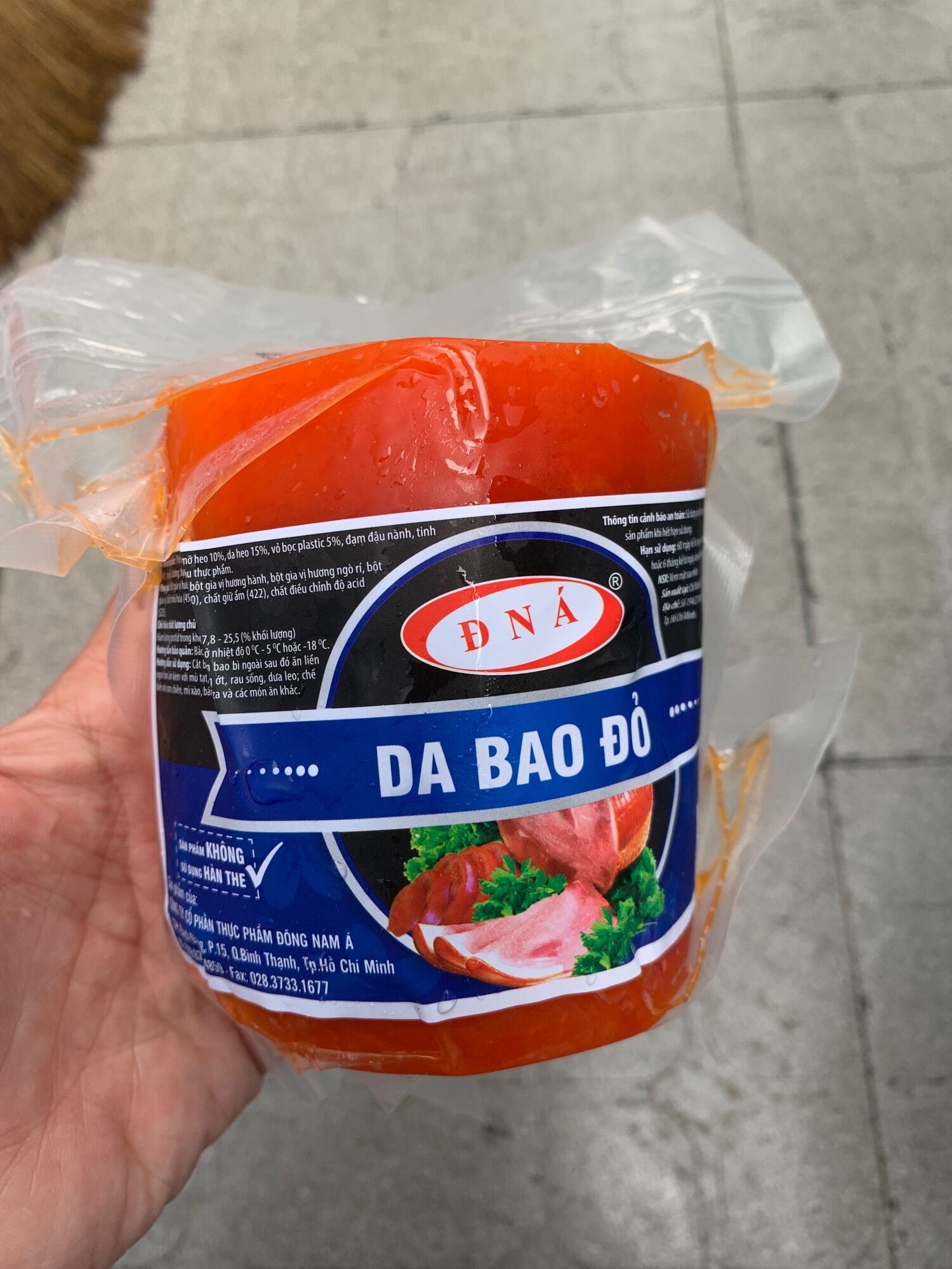 Giò thủ jambon da bao đỏ DNA - bịch 500gr (giao tphcm)