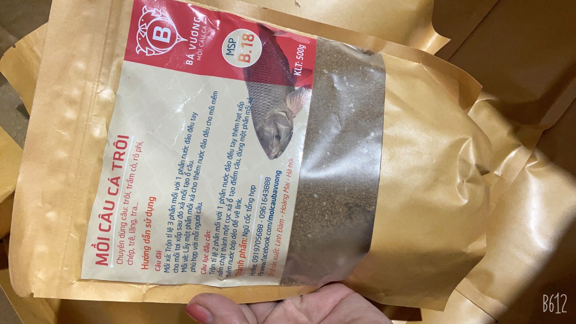 Mồi câu cá trôi B18 (500g) - Mồi bá vương