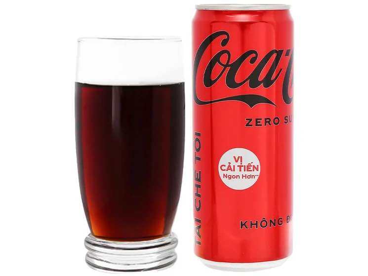Thùng 24 lon nước ngọt Coca Cola Zero 320ml