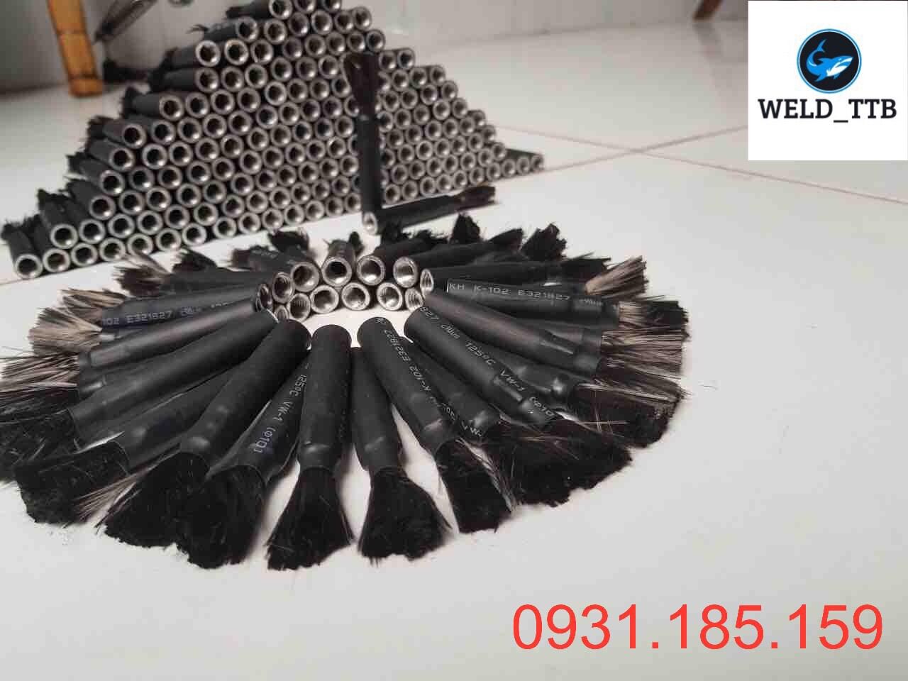 Chỗi quét mối hàn inox điện hoá ( ren trong M8 )