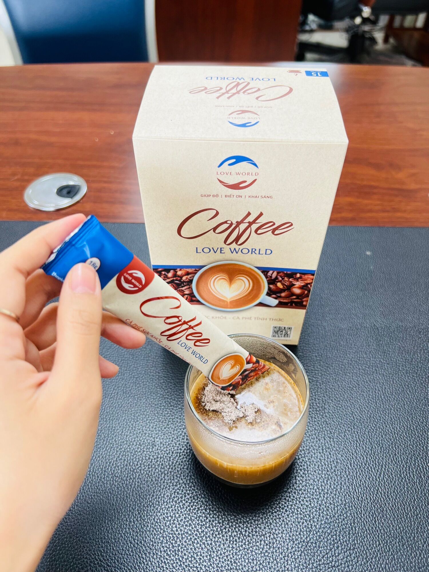 Cà phê kiểm soát cân nặng love world ( 10 gói )