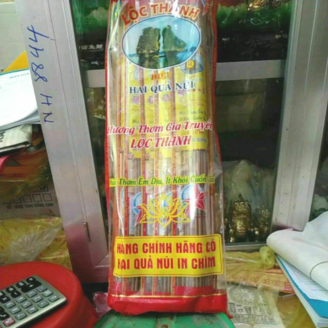 Nhang cuốn tàn ( đậu tàn) Hiệu 2 quả núi