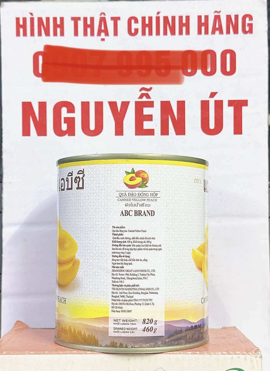 Đào ngâm thái lan 820g