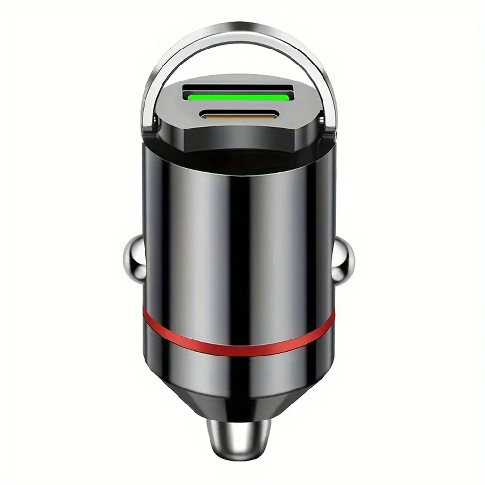 100W Mini USB PD Loại C Sạc Xe Hơi Sạc Nhanh Bật Lửa Adapter Dành Cho iPhone Xiaomi Samsung Huawei 2