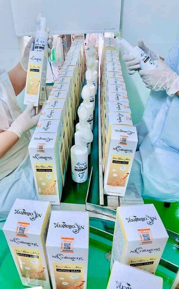 sửa rửa mặt hồng sâm ncollagen