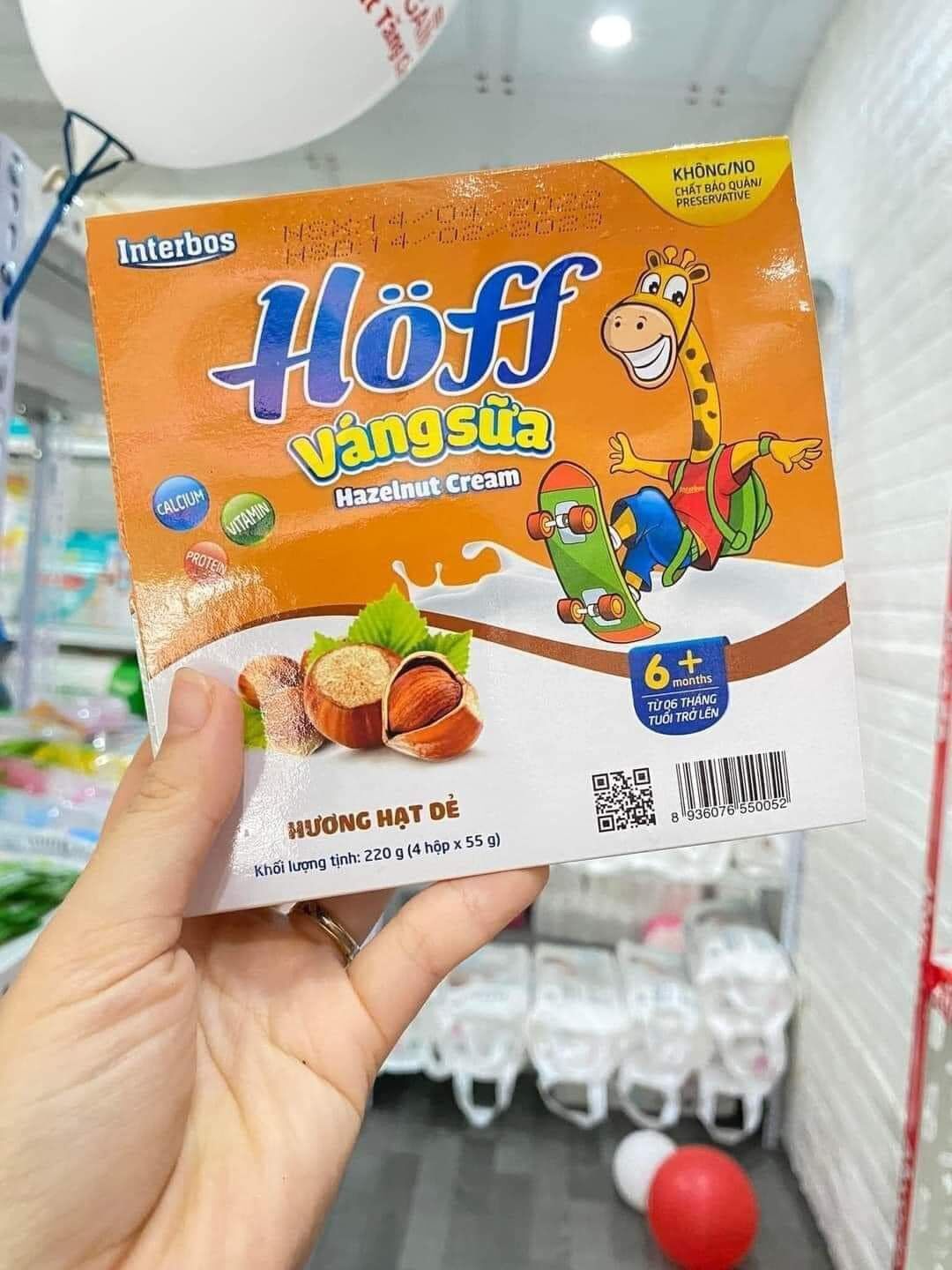 Thùng váng sữa Hoff 12 lốc ( date mới nhất)