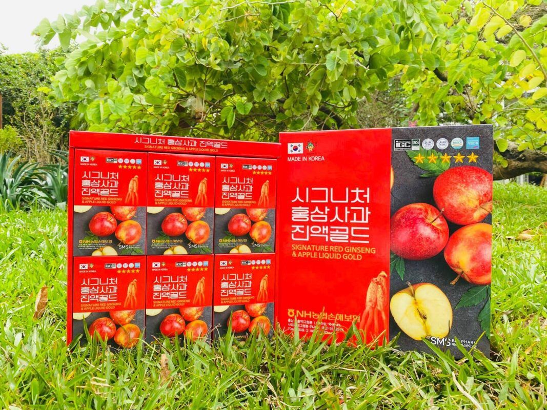 Nước hồng sâm táo đỏ biopharm Hàn Quốc