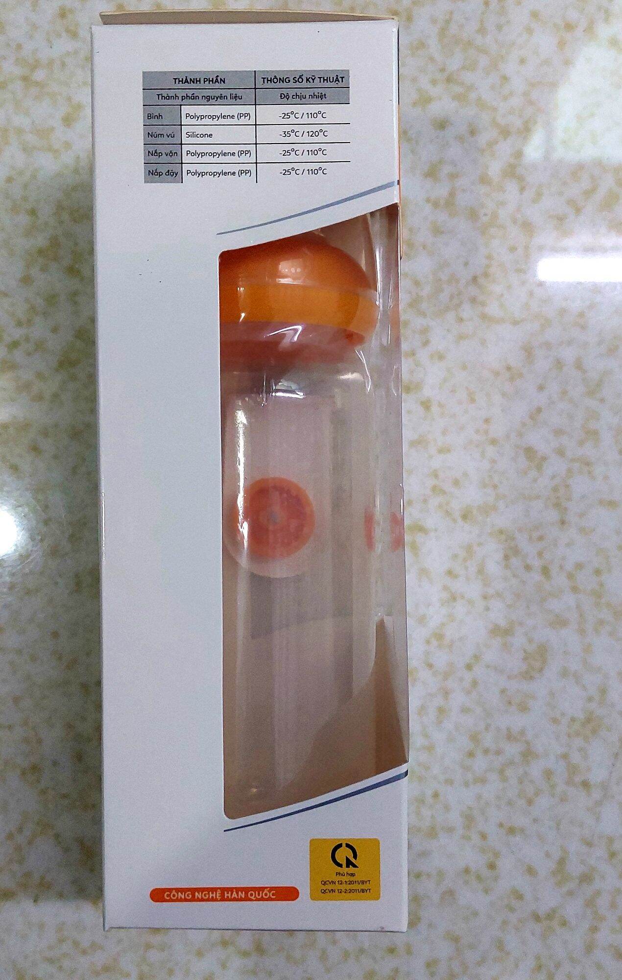 Bình sữa Wesser màu trắng 250ml(mẫu mới)