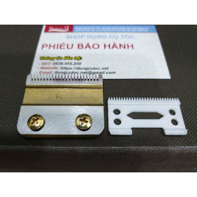 Lưỡi Sứ Tông Đơ Cắt Tóc Wmark Cao Cấp. Bộ Lưỡi Sứ Wmark Gold Lắp Cho Tông Đơ Kemei. (Ảnh thật). 
