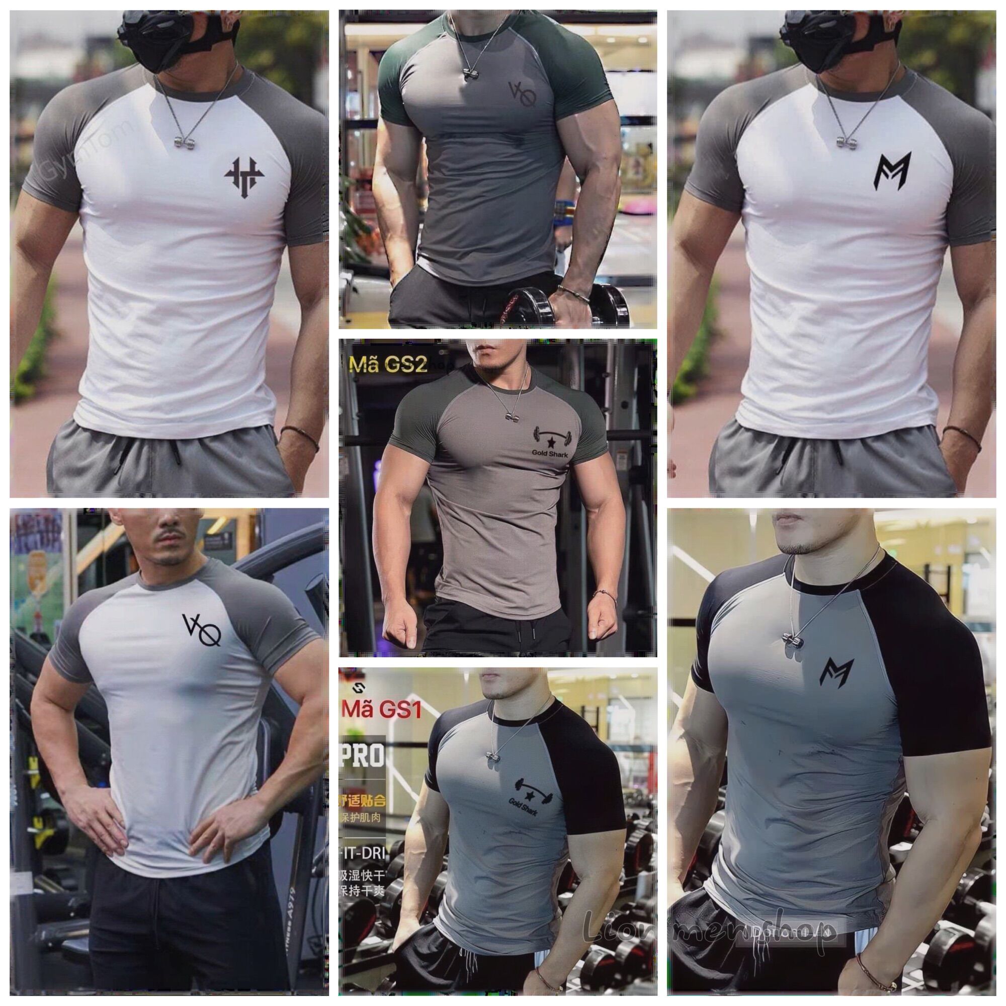 Áo tập gym, áo thể thao nam ôm body, thun lạnh co dãn 4c