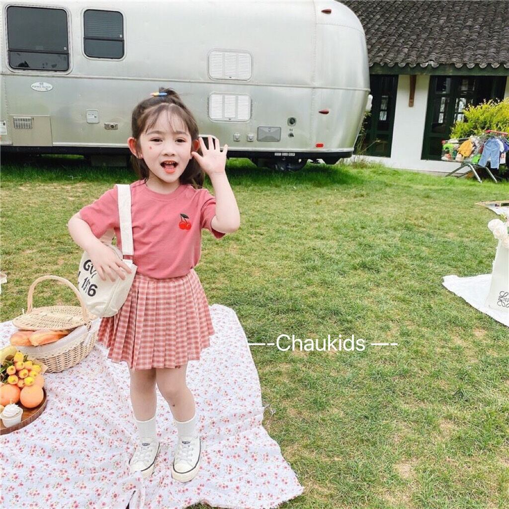 Váy ren đỏ cho bé gái