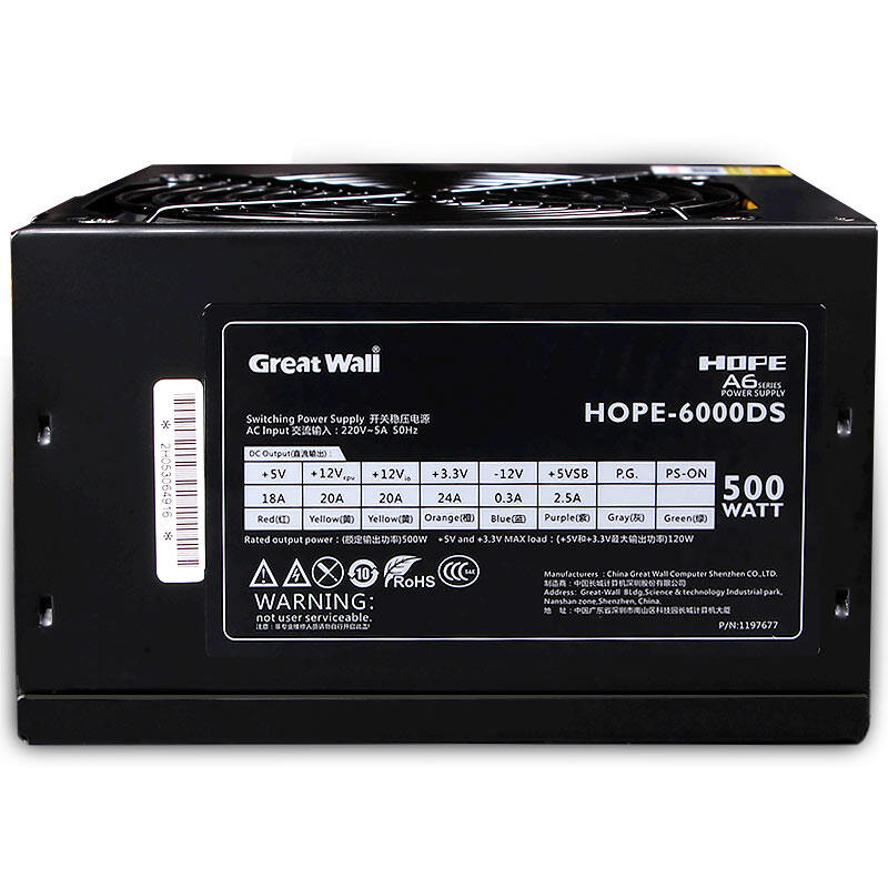 Great Wall | 500W Silent Industrial Desktop Power Supply Giá 1,388,000 Đồng*Miễn phí vận chuyển