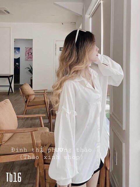 [HCM]Áo sơ mi tay phồng siêu hot
