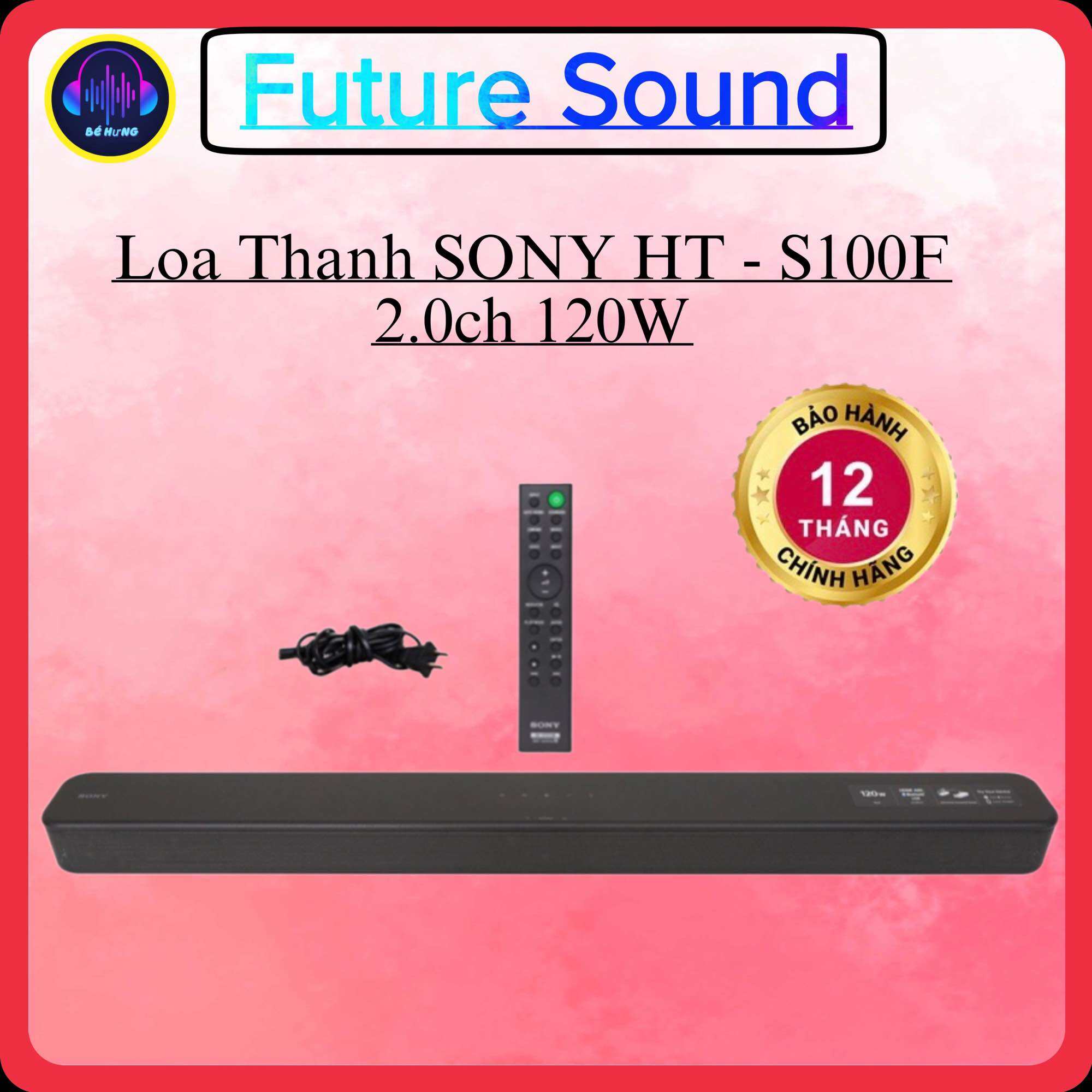 Loa thanh soundbar Sony 2.0 HT-S100F 120W hàng chính hãng