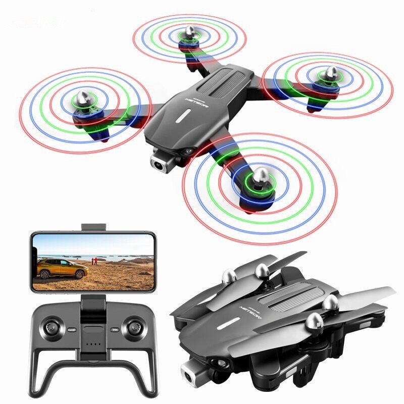 Flycam Camera kép 4k, Pin bay lâu 15-25p, Đèn Led ở cánh