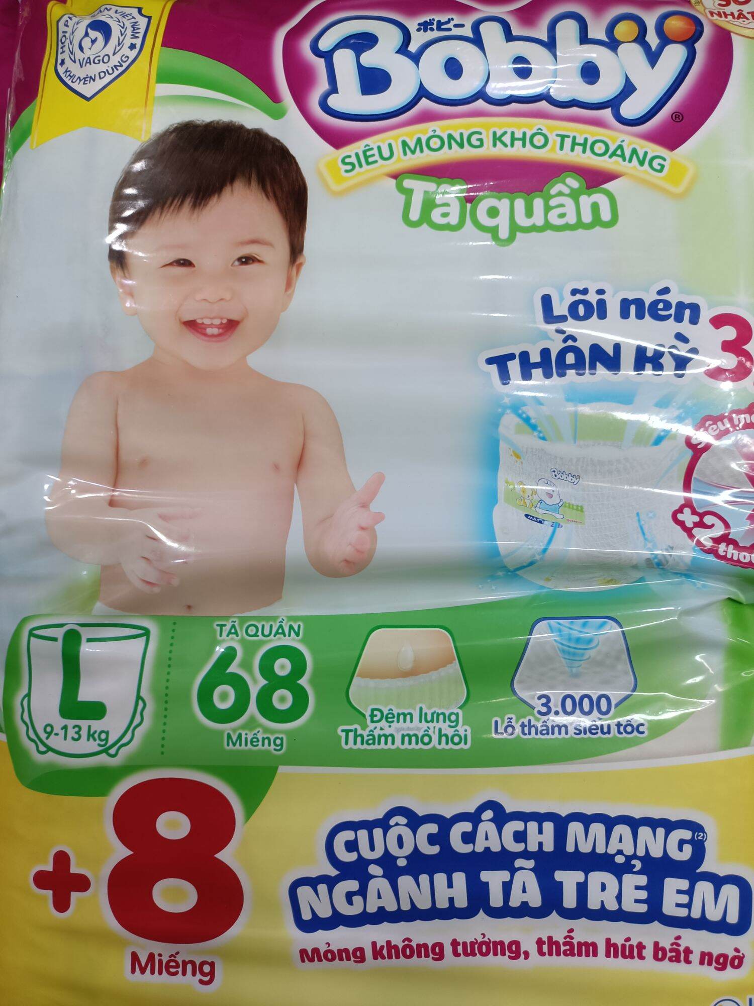 Tã quần bobby l68