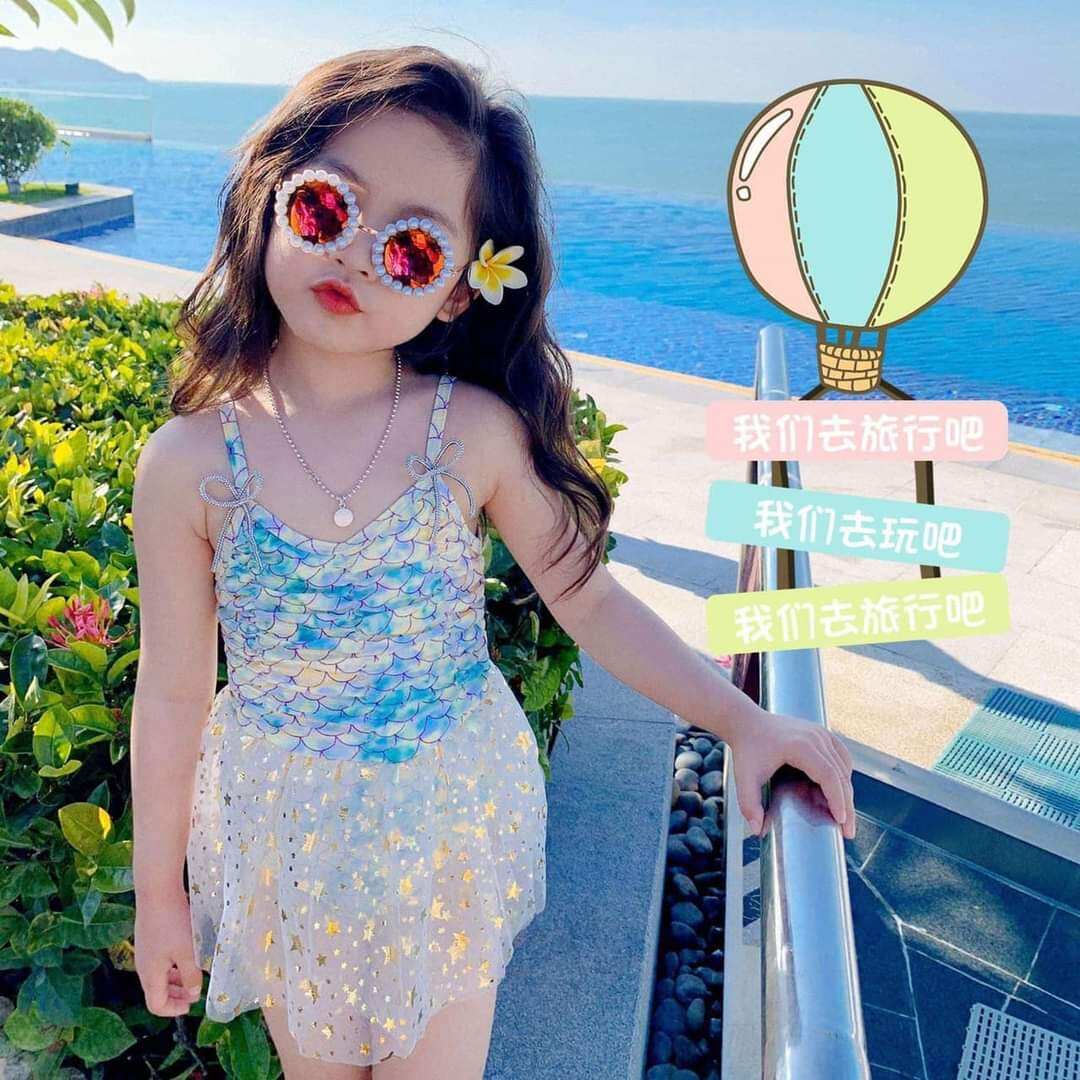 Bộ bơi tiên cá cho bé