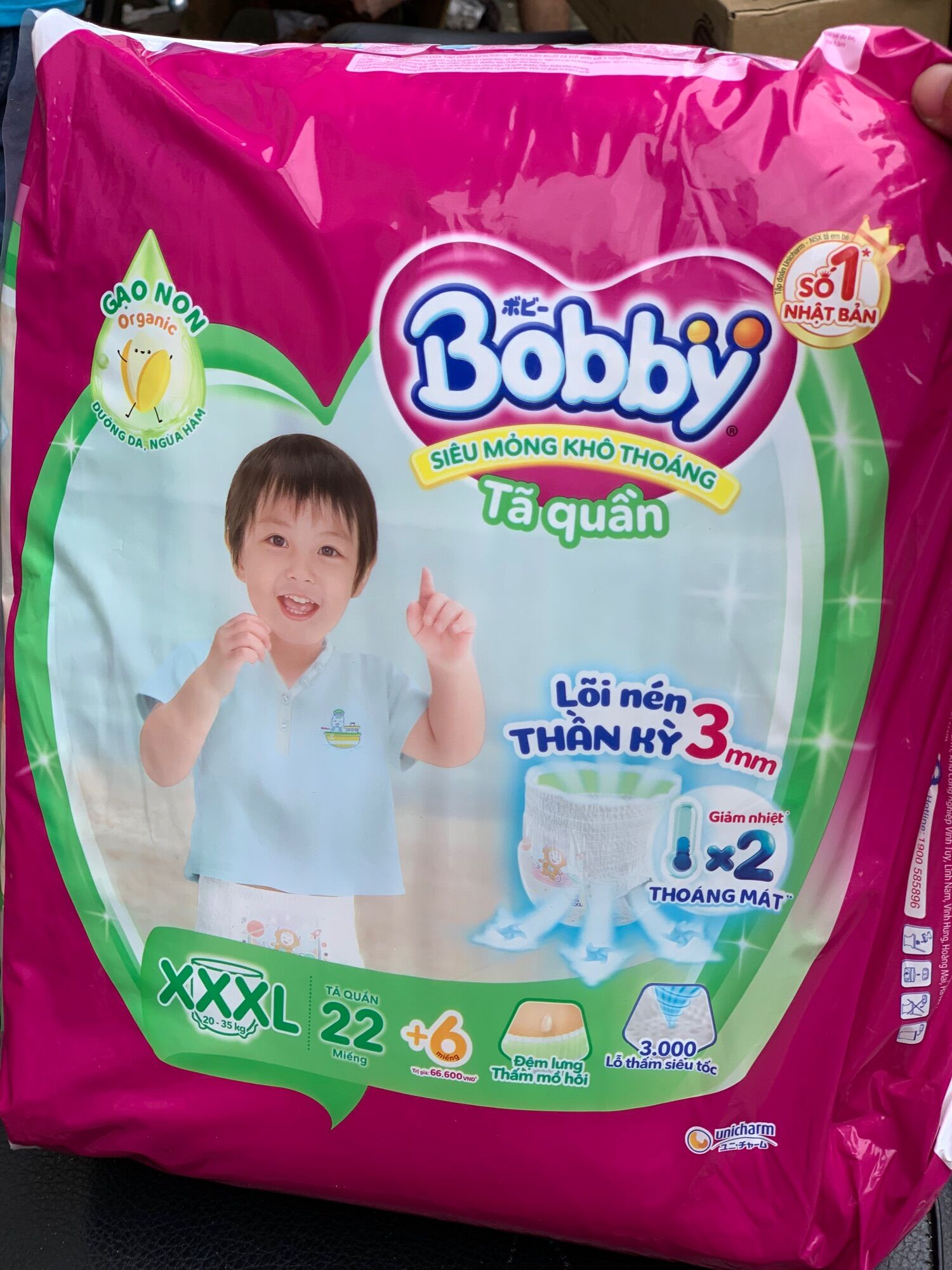 Tã quần bobby xxxl22