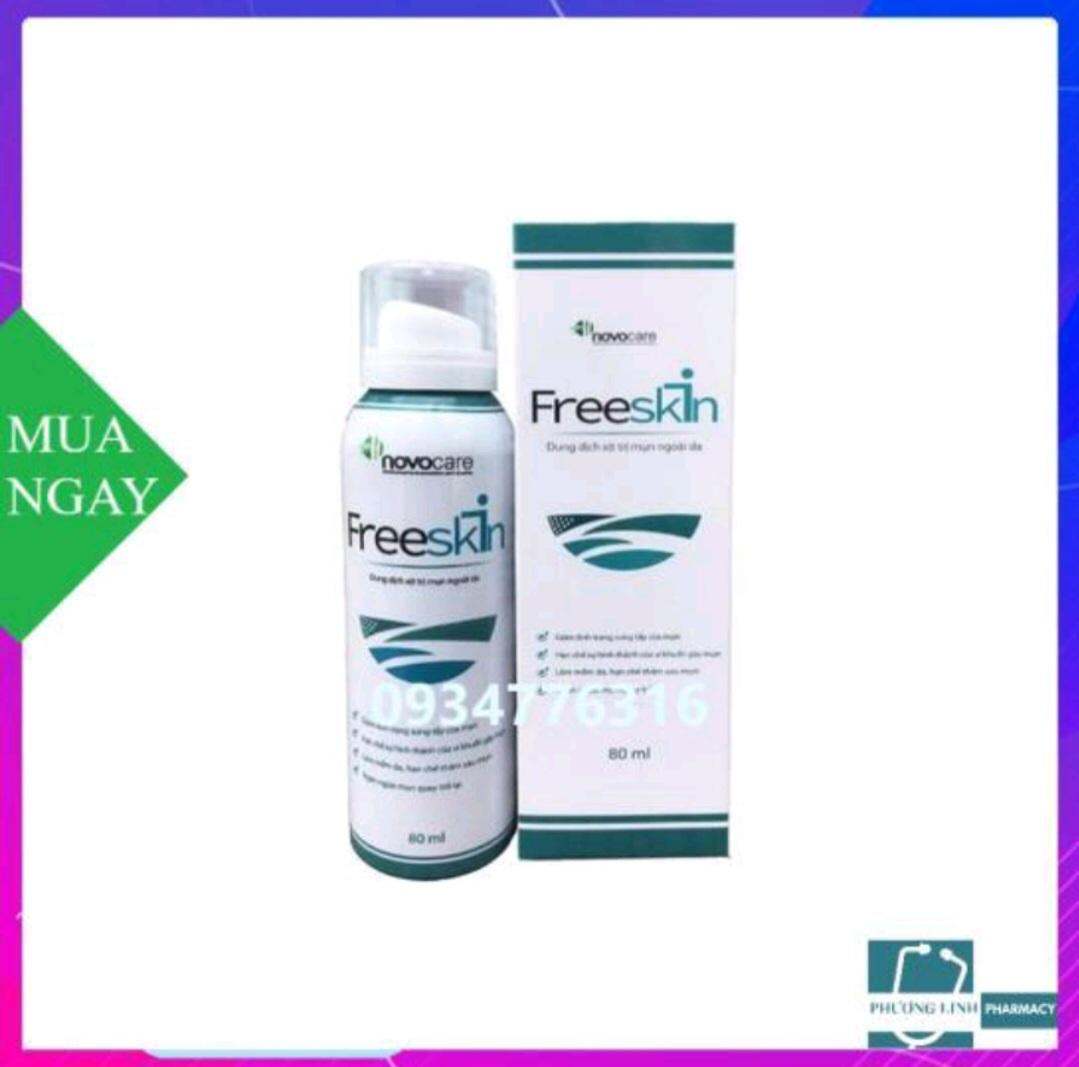 Freeskin dung dịch xịt mụn 80ml và gel tắm 250ml