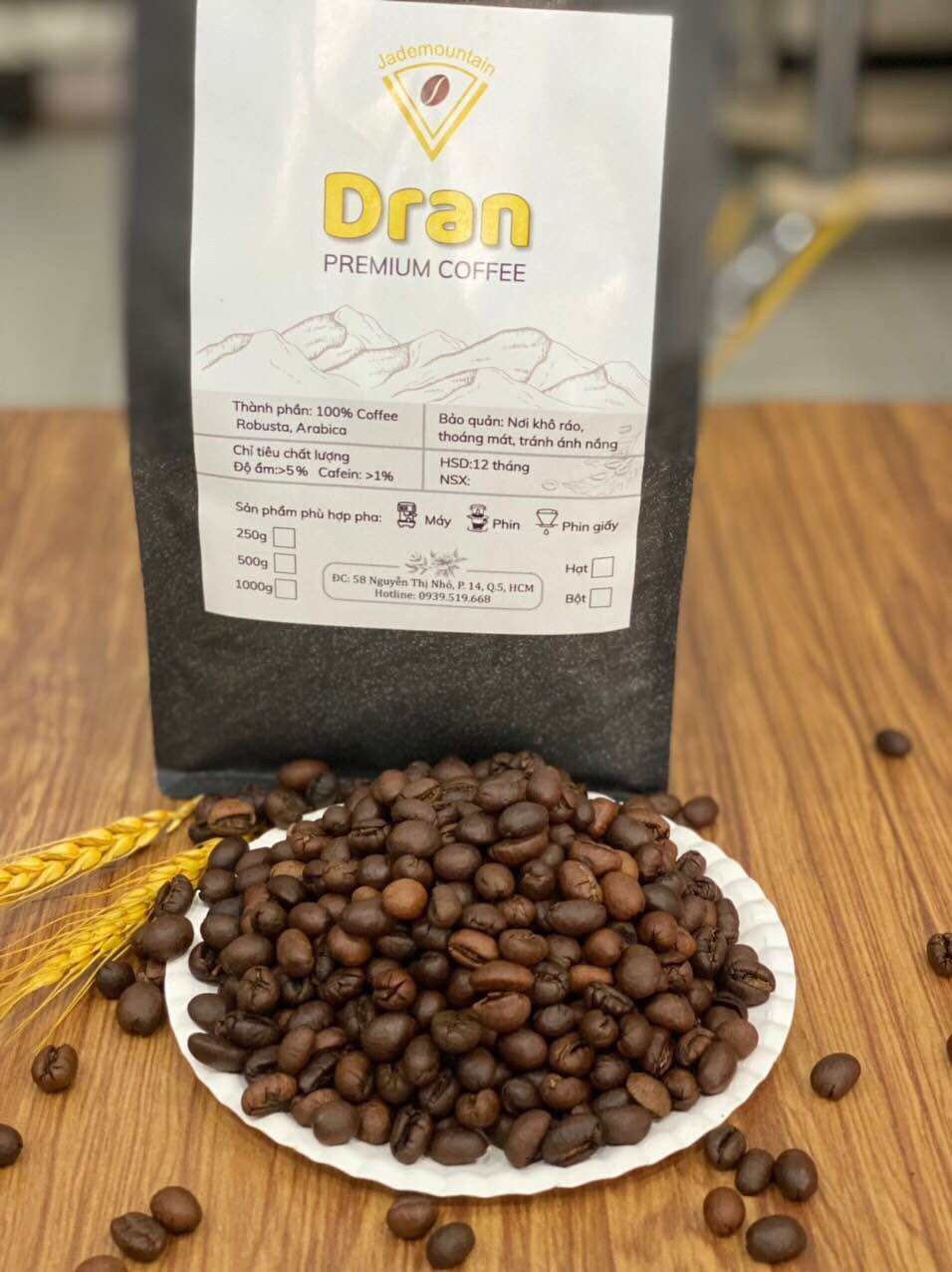 Caphe hạt CULI. Caphe hạt rang xay. Caphe hạt robusta. Coffee Dran