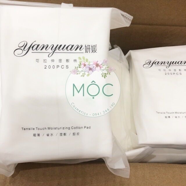 Combo 5bịch bông đắp lotion mask 200m/bịch date 8/24