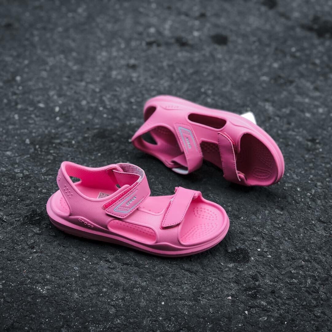 SANDAL CROCS SWIFTWATER KIDS- MÀU HỒNG