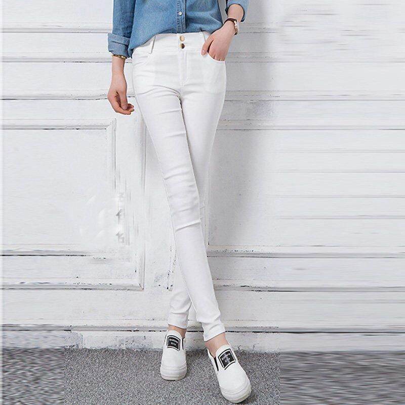 Màu Đen Eo Cao Nữ Quần Legging Co Giãn Quần Tây 2024 Mới Bó, Ôm Sát Fit Pencil Quần Cao Co Giãn Ity Năm Năm Mươi Co Giãn Ity