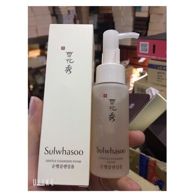 Sữa rửa mặt dịu nhẹ, dưỡng trắng da Sulwhasoo Gentle Cleansing Foam ex