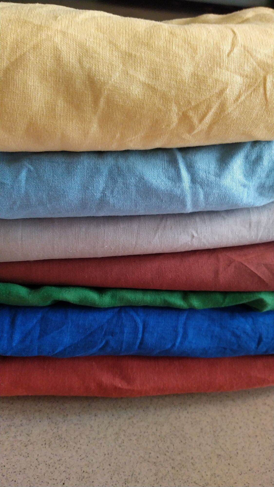 Vải linen bột pha tưng khổ 1m4 x 0.5m màu trơn đẹp, sang xu thế mới