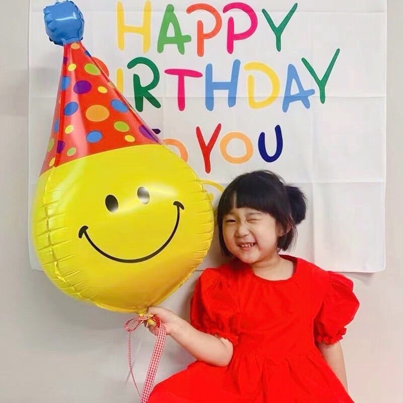 Bóng mặt hề 4D siêu kute trang trí sinh nhật, party
