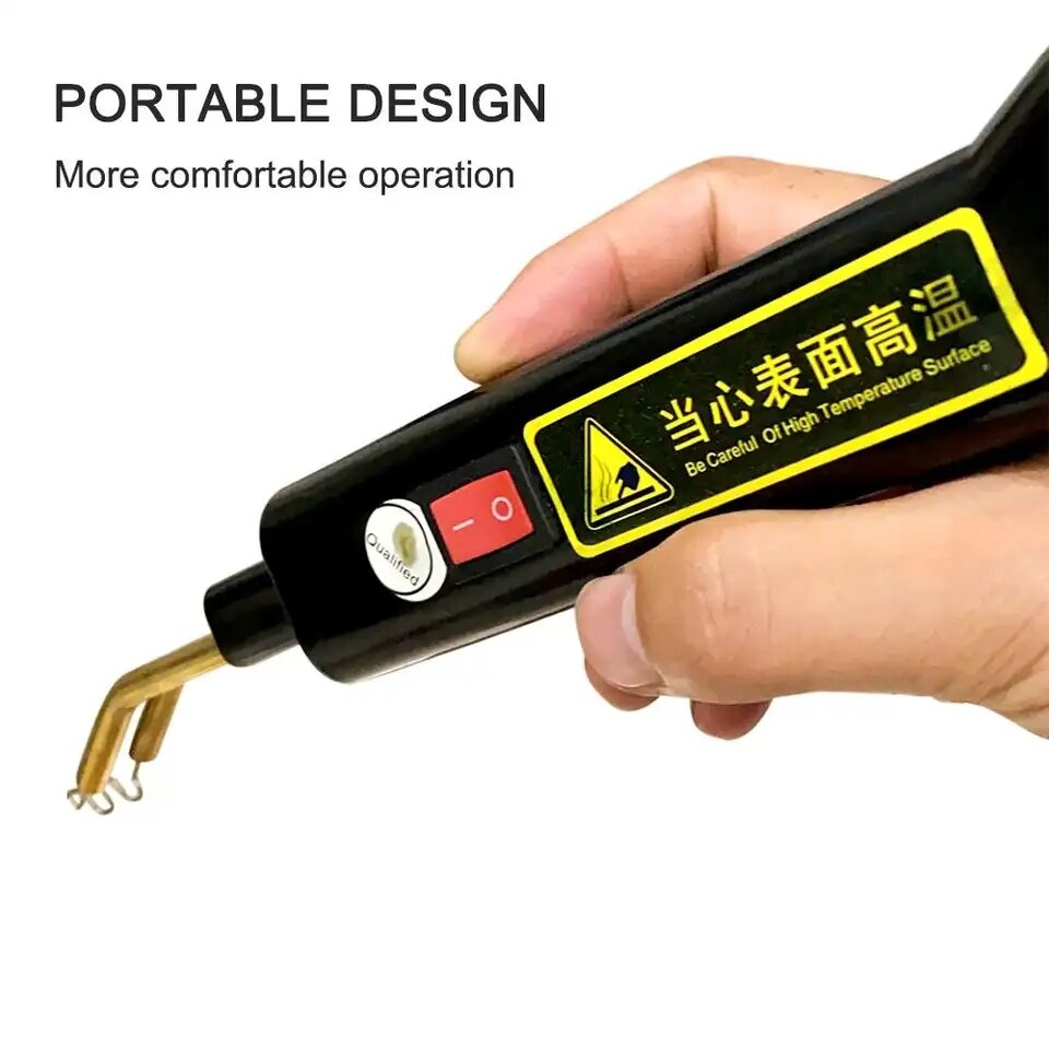 Máy hàn nhựa tiện dụng dụng máy dập ghim nóng máy sửa chữa pvc cản xe hơi dập ghim sửa chữa dụng cụ hàn