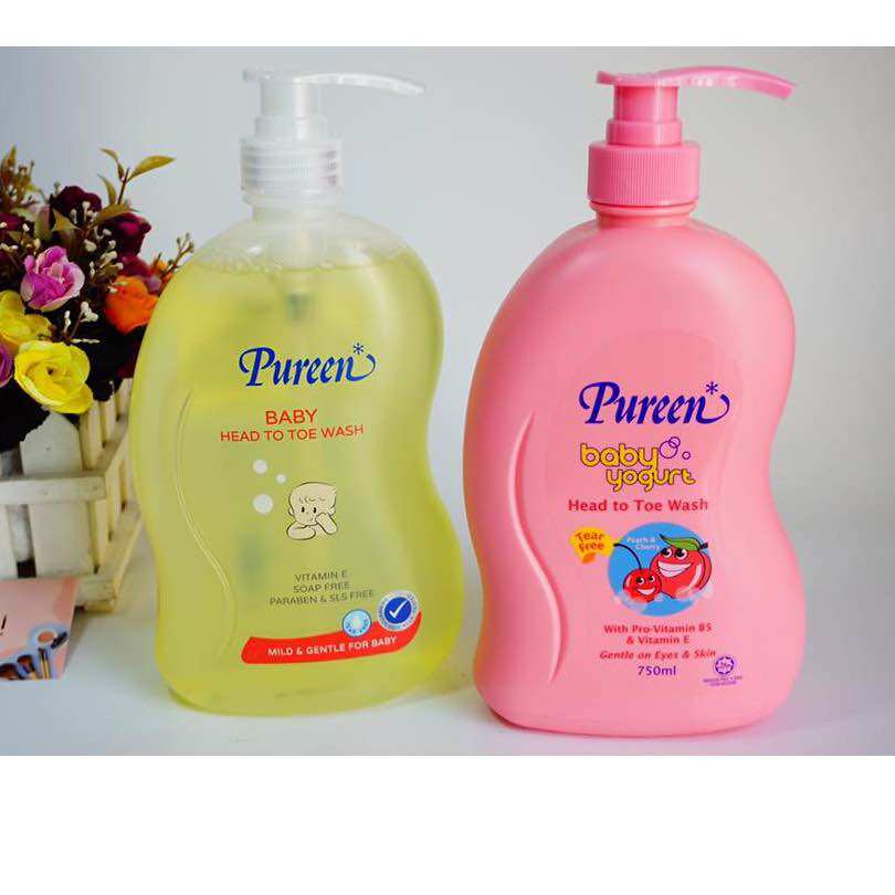 SỮA TẮM GỘI CHO BÉ PUREEN 750ML