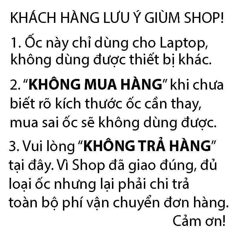 M2*5 (mũ 4mm) - Ốc vít laptop kích thước M2x5 M2 x 5 mm (Gói 10 con ốc)