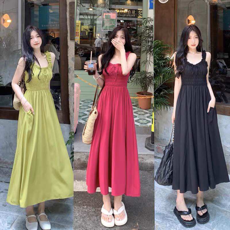 Đầm maxi xuông sát nách bèo BG