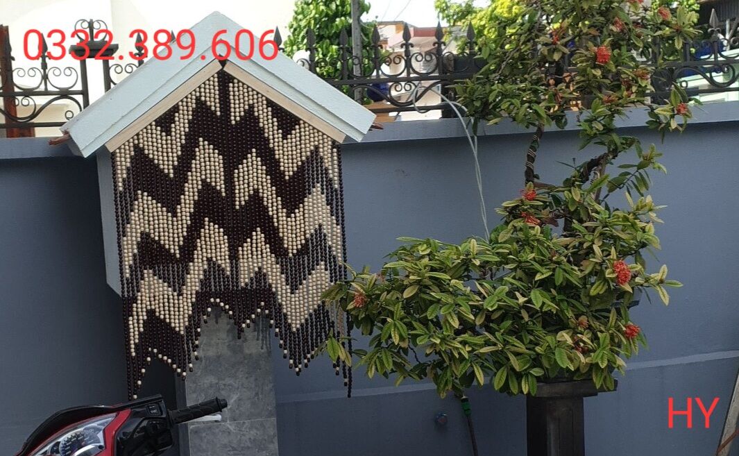 Mành hạt gỗ Bồ Đề; Mành treo phòng thờ! (Mẫu sóng và mẫu trơn).