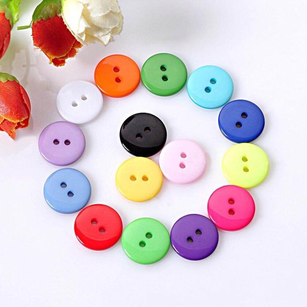 Nút áo, cúc áo 100 cái nhiều màu sắc