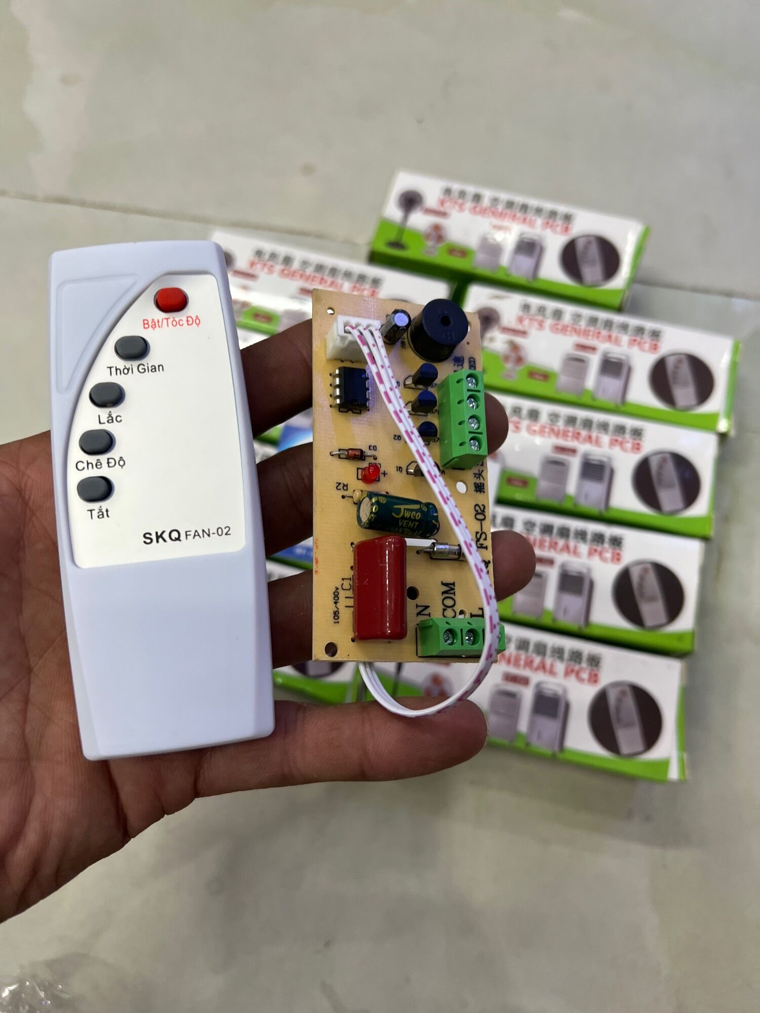 Bộ mạch điều khiển quạt từ xa đa năng