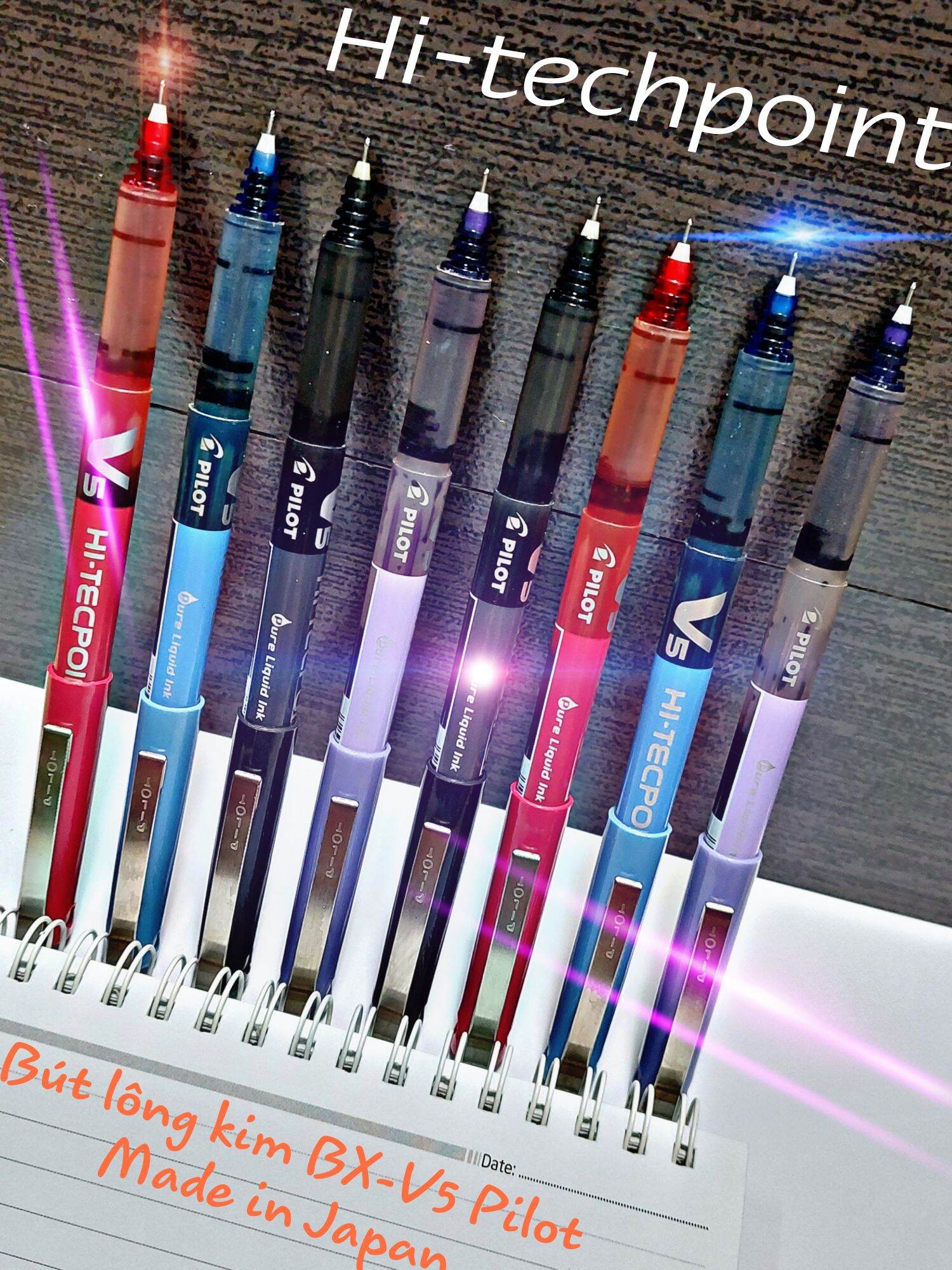 Bút lông kim Hi-techpoint BX-V5 Pilot / Made in Japan