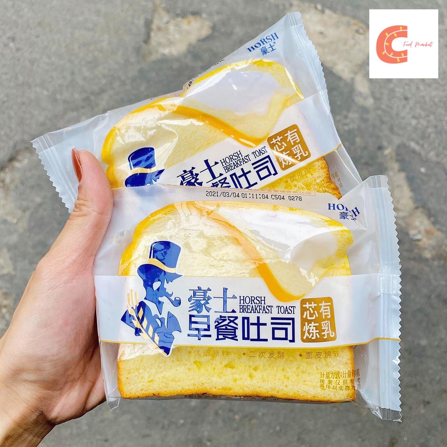 1kg Bánh sandwich nhân kem sữa HÓH - Bánh ăn sáng