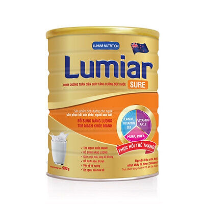 Sữa bột Lumiar Sure 900g Bổ sung dưỡng chất toàn diện cho người lớn tuổi