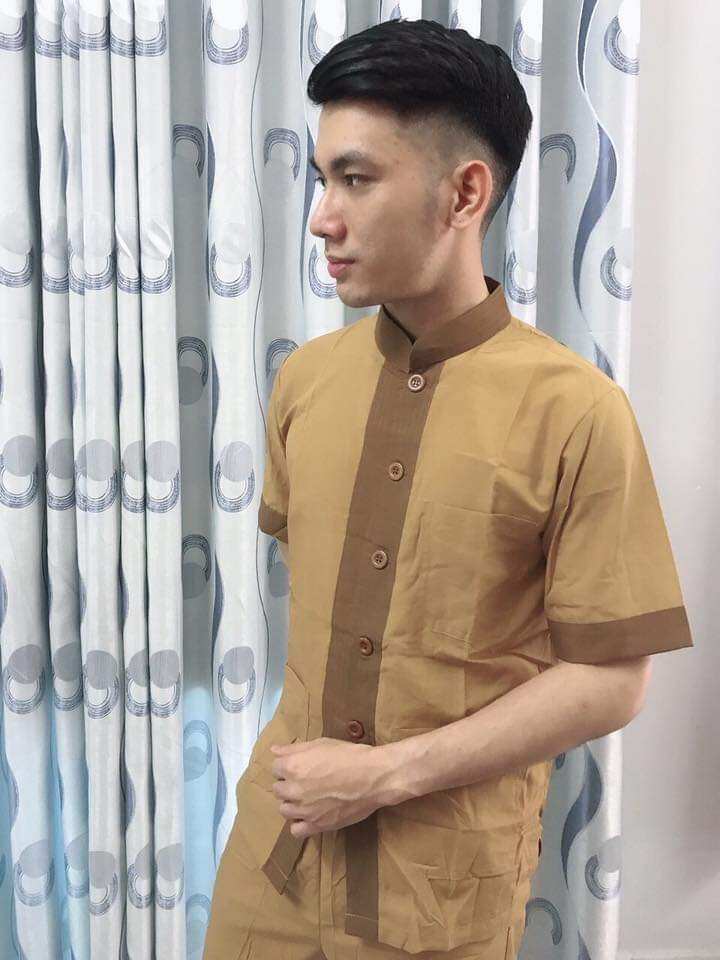 Đồ Lam Đi Chùa - Mẫu Lãnh Tụ Phối Nam
