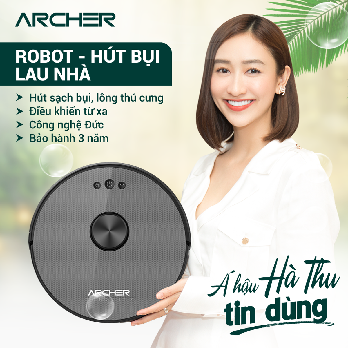 ROBOT HÚT BỤI LAU NHÀ AR950 - ARCHER